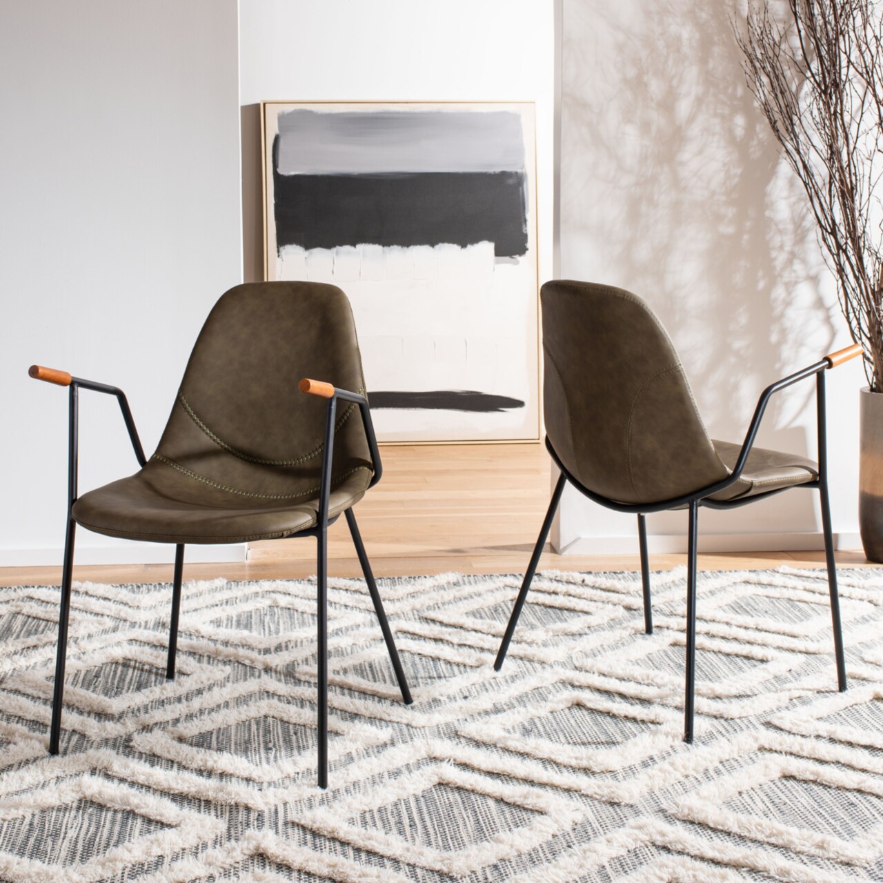 Safavieh black dining chair deals